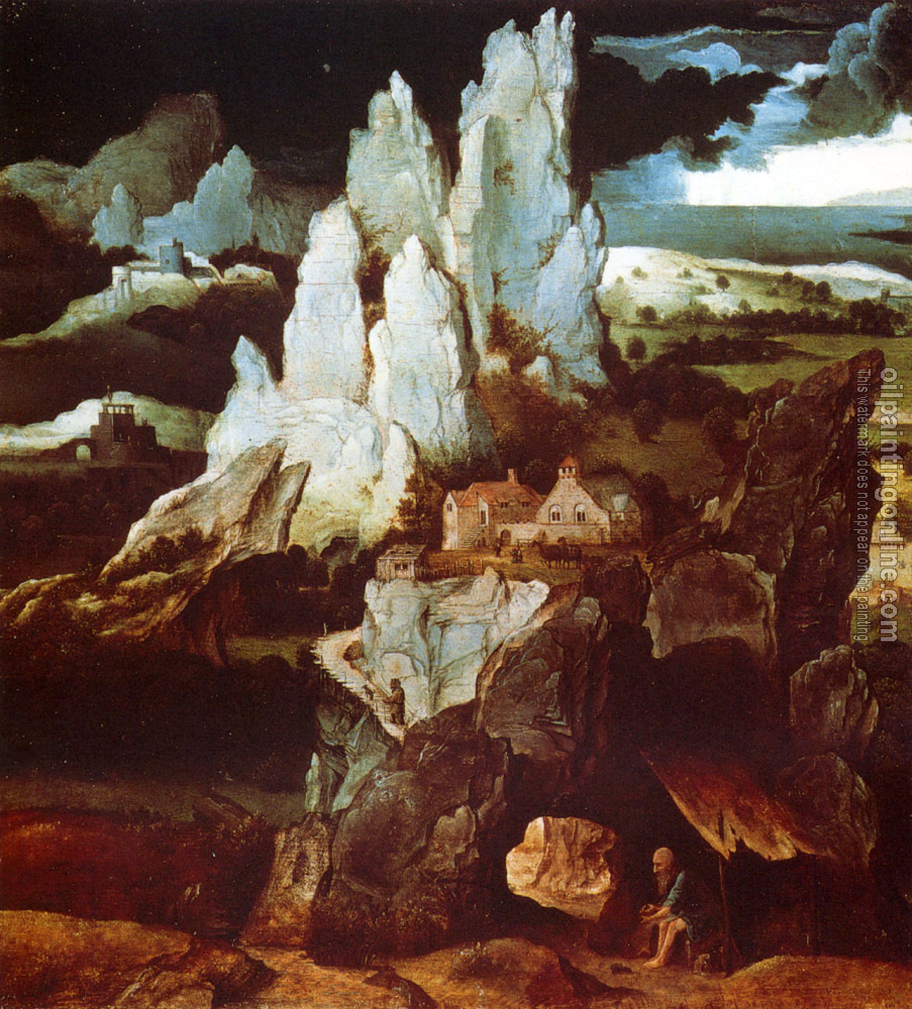 Joachim Patinir - St Jerome In A Rocky Landscape